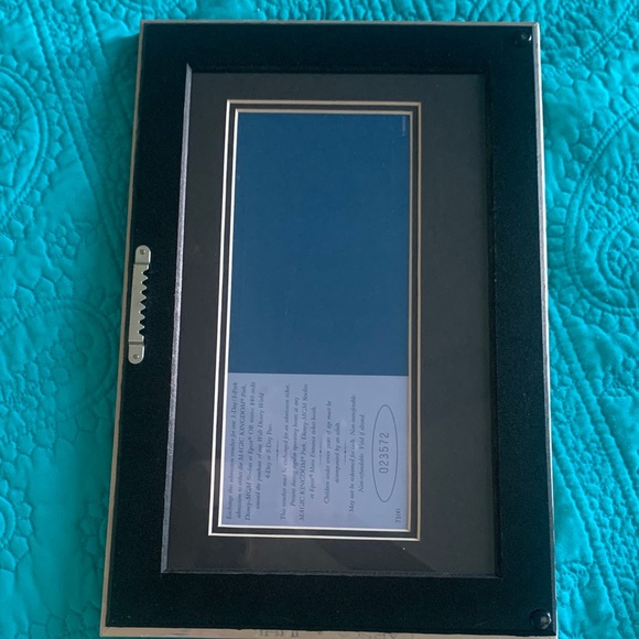 Walt Disney World Framed 25th Anniversary Ticket with Classic Characters - Picture 6 of 8